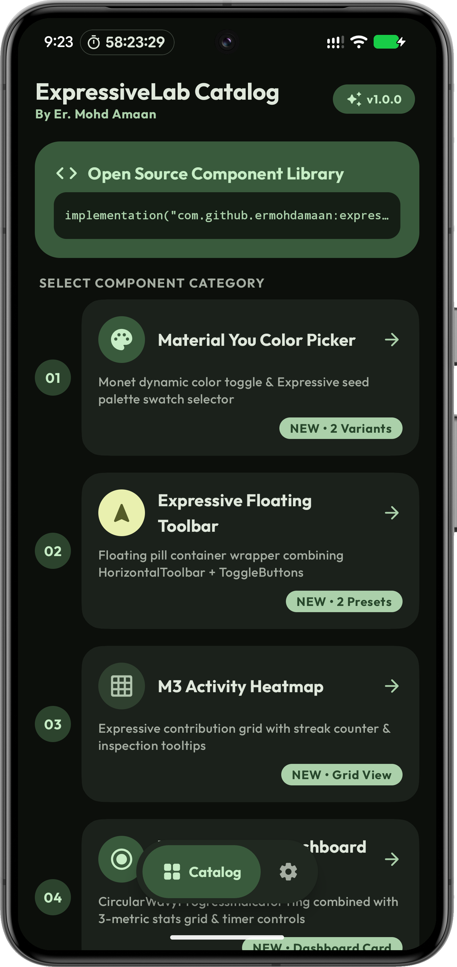 Expressive Catalog Playground